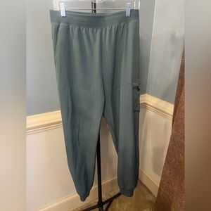 Layer 8 Women's Cargo Pants in green sports joggers